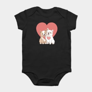 american akita puppy Baby Bodysuit